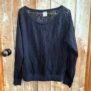 Victoria's Secret Black Lace Top
